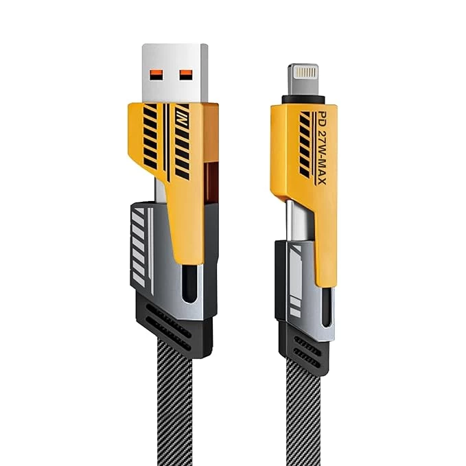 65W Fast Charging Data Cable | Apple & Android Compatible | Alloy Body | 4 Models | PD 2.1 Max